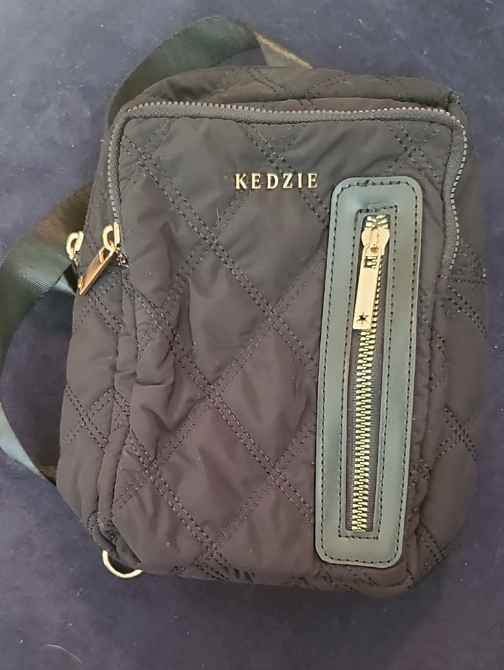 Kedzie Quilted Black Crossbody Bag